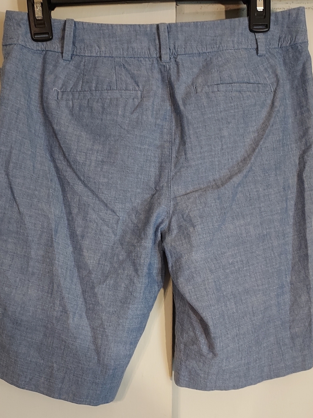 Talbots Perfect Short Blue Chambray Bermuda Shorts Petite Size 4P - Picture 5 of 6